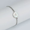 316L Stainless Steel Geometric Letter Bracelet For Women