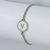 316L Stainless Steel Geometric Letter Bracelet For Women