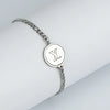 316L Stainless Steel Geometric Letter Bracelet For Women