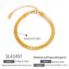 Stainless Steel Geometric Light Luxury Bracelet With Electroplating