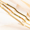 Stainless Steel Geometric Light Luxury Style Electroplating Tennis Chain Bracelet For Women