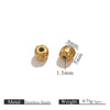 Stainless Steel Geometric Loose Beads For Diy Jewelry Accessories Electroplated Bracelet With Hirback Pattern