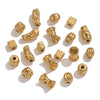 Stainless Steel Geometric Loose Beads For Diy Jewelry Accessories Electroplated Bracelet With Hirback Pattern