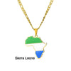 Stainless Steel Geometric Map Pendant Necklace With Cuban Chain Electroplated Titanium Steel Hip Hop Jewelry