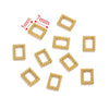 Stainless Steel Geometric Mini Spiral Twisted Ring With Polygon Pattern For Diy Jewelry Electroplated