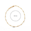 Stainless Steel Geometric Minimalist Ball Chain Women Necklace Electroplated
