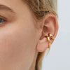 Stainless Steel Geometric Minimalist Ear Clip Earrings Electroplated For Women
