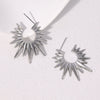 Stainless Steel Geometric Minimalist Retro 18K Goldplated Electroplated Women's Earrings