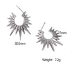 Stainless Steel Geometric Minimalist Retro 18K Goldplated Electroplated Women's Earrings