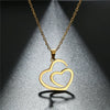 Stainless Steel Geometric Mother And Child Pendant Necklace With Snake Bone Chain Real Gold Electroplated