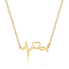 Stainless Steel Geometric Mother And Child Pendant Necklace With Snake Bone Chain Real Gold Electroplated
