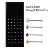 Stainless Steel Geometric Nose Nail Nose Ring Inlaid With Artificial And Semiprecious Stones For Women