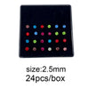 Stainless Steel Geometric Nose Nail Nose Ring Inlaid With Artificial And Semiprecious Stones For Women