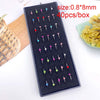 Stainless Steel Geometric Nose Nail Nose Ring Inlaid With Artificial And Semiprecious Stones For Women