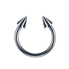 Stainless Steel Geometric Nose Ring Body Puncture Jewelry Electroplated