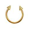 Stainless Steel Geometric Nose Ring Body Puncture Jewelry Electroplated