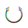 Stainless Steel Geometric Nose Ring Body Puncture Jewelry Electroplated