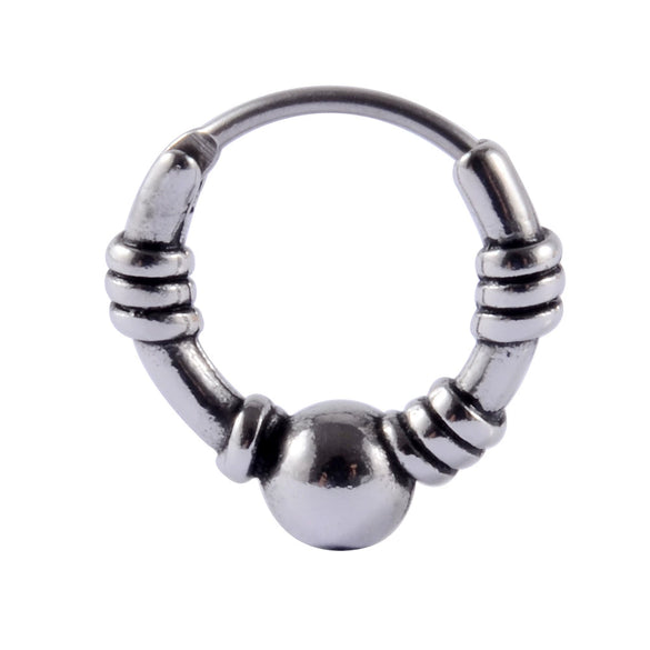Stainless Steel Geometric Oiltreated Leaves Twist Wings Punk Retro Earring