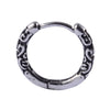 Stainless Steel Geometric Oiltreated Leaves Twist Wings Punk Retro Earring