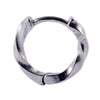 Stainless Steel Geometric Oiltreated Leaves Twist Wings Punk Retro Earring