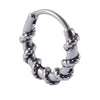 Stainless Steel Geometric Oiltreated Leaves Twist Wings Punk Retro Earring