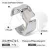 Stainless Steel Geometric Open Bracelet Electroplated