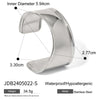 Stainless Steel Geometric Open Bracelet Electroplated