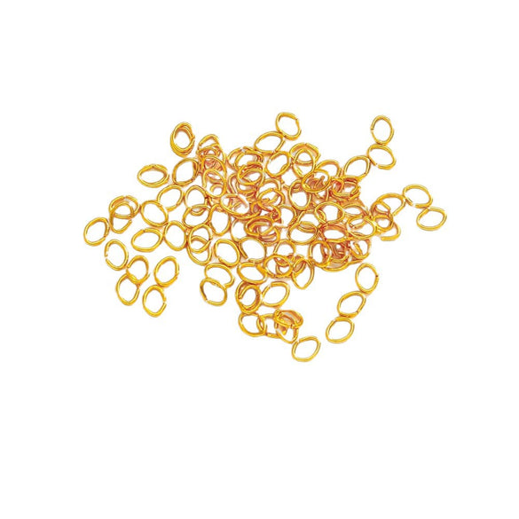 Stainless Steel Geometric Open Ring Connector Vacuum Electroplated Diy Chain Accessories