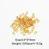 Stainless Steel Geometric Open Ring Connector Vacuum Electroplated Diy Chain Accessories