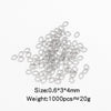 Stainless Steel Geometric Open Ring Connector Vacuum Electroplated Diy Chain Accessories