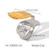 Stainless Steel Geometric Open Ring Jewelry With Electroplating