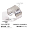 Stainless Steel Geometric Opening Bracelet With Electroplating