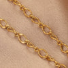 Stainless Steel Geometric Oval Knot Chain Jewelry Accessories With Totem Pattern And Electroplating For Diy Necklace Bracelet Hiphop Style