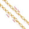 Stainless Steel Geometric Oval Knot Chain Jewelry Accessories With Totem Pattern And Electroplating For Diy Necklace Bracelet Hiphop Style