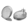 Stainless Steel Geometric Oval Stud Earrings Electroplating Handmade Jewelry