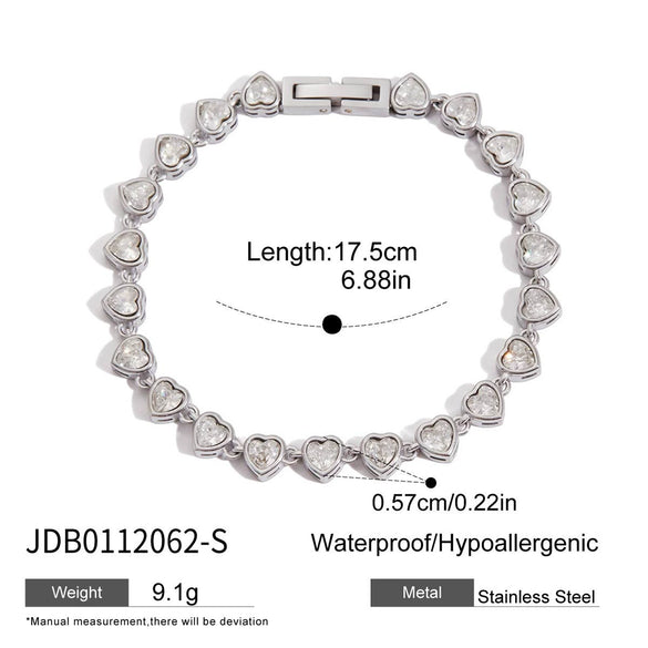 Stainless Steel Geometric Pattern Electroplated Women's Bracelet