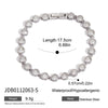 Stainless Steel Geometric Pattern Electroplated Women's Bracelet