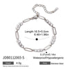 Stainless Steel Geometric Pattern Electroplated Women's Bracelet