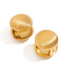 Stainless Steel Geometric Pattern Electroplated Women's Earrings