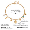 Stainless Steel Geometric Pearl Oil Dripping Cherry Pendant Necklace Jewelry With Electroplating And Original Design For Women