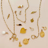 Stainless Steel Geometric Pendant Furnace Vacuum Plated 18K Gold Color Preservation