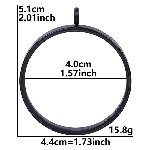 Stainless Steel Geometric Pendant Necklace With Electroplating Process