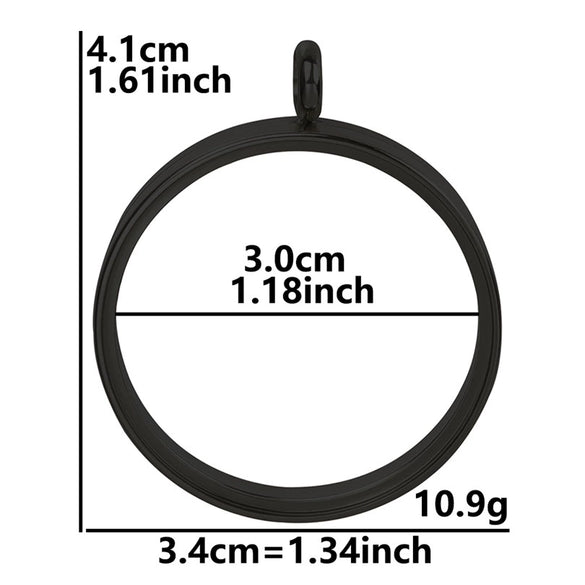 Stainless Steel Geometric Pendant Necklace With Electroplating Process