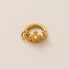 Stainless Steel Geometric Pendant Necklace With Vacuum Plating 18K Gold Color