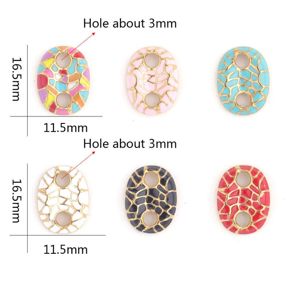 Stainless Steel Geometric Pig Nose Double Hole Pendant Handmade Jewelry Electroplated 18K Gold