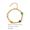 Stainless Steel Geometric Pig Nose Electroplating Unisex Bracelet Jewelry