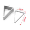 Stainless Steel Geometric Polygon Cut Out Frame Pendant Diy Handmade Jewelry Accessories With Electroplating