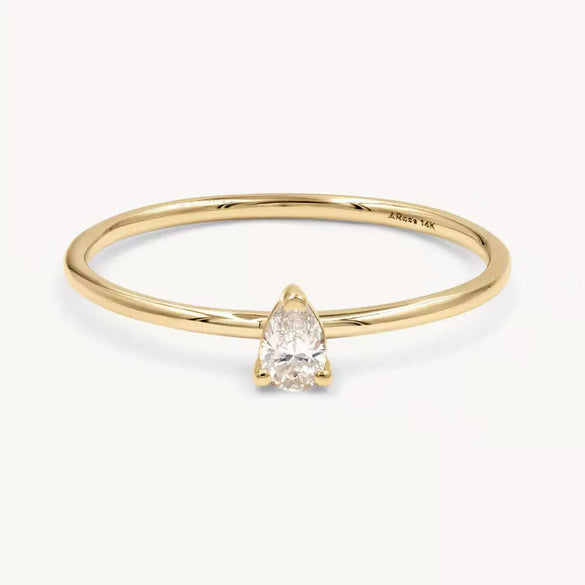 Stainless Steel Geometric Retro Electroplated December Birthstone Ring