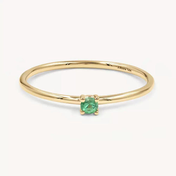 Stainless Steel Geometric Retro Electroplated December Birthstone Ring