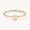 Stainless Steel Geometric Retro Electroplated December Birthstone Ring